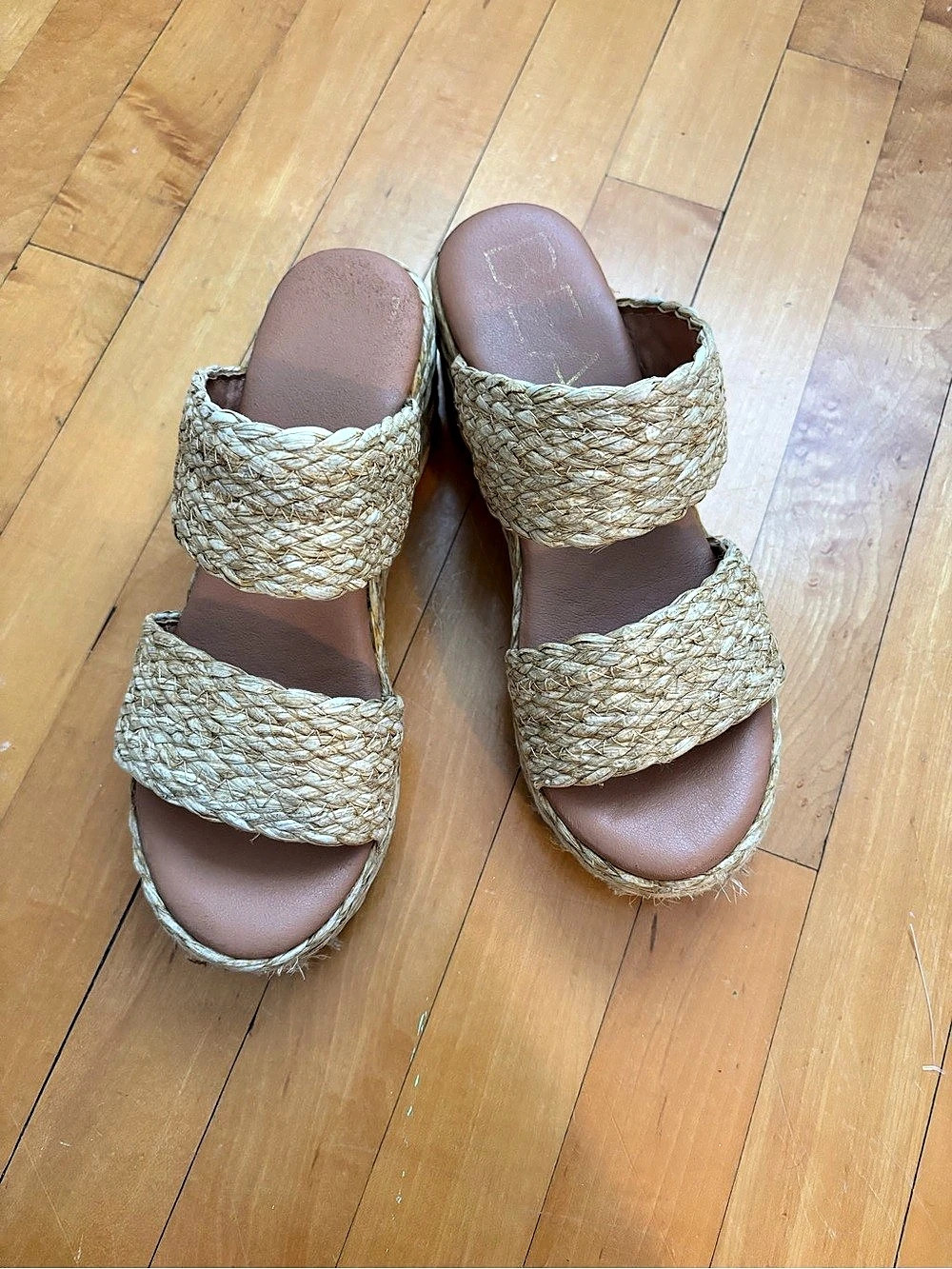 Beach by Matisse Braided Platform Wedge Sandals in Tan